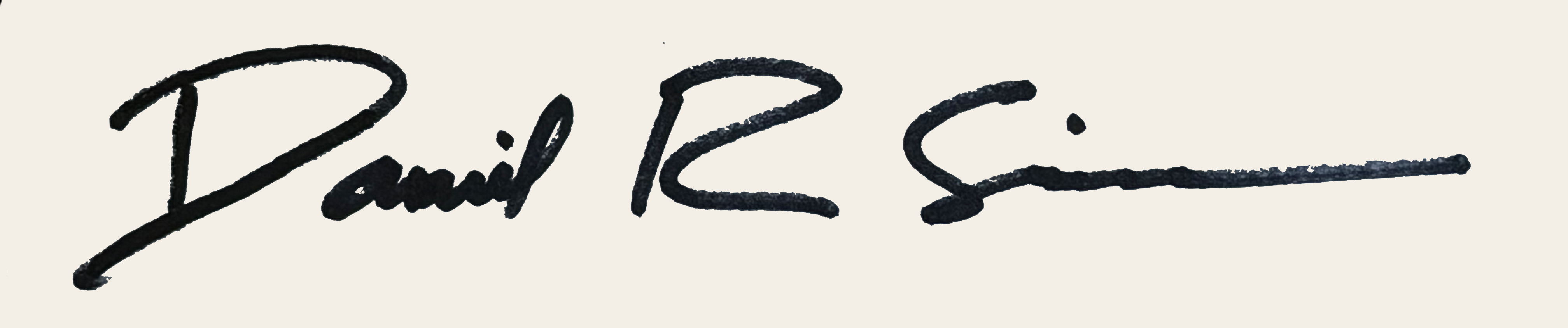 Daniel R Simmons signature